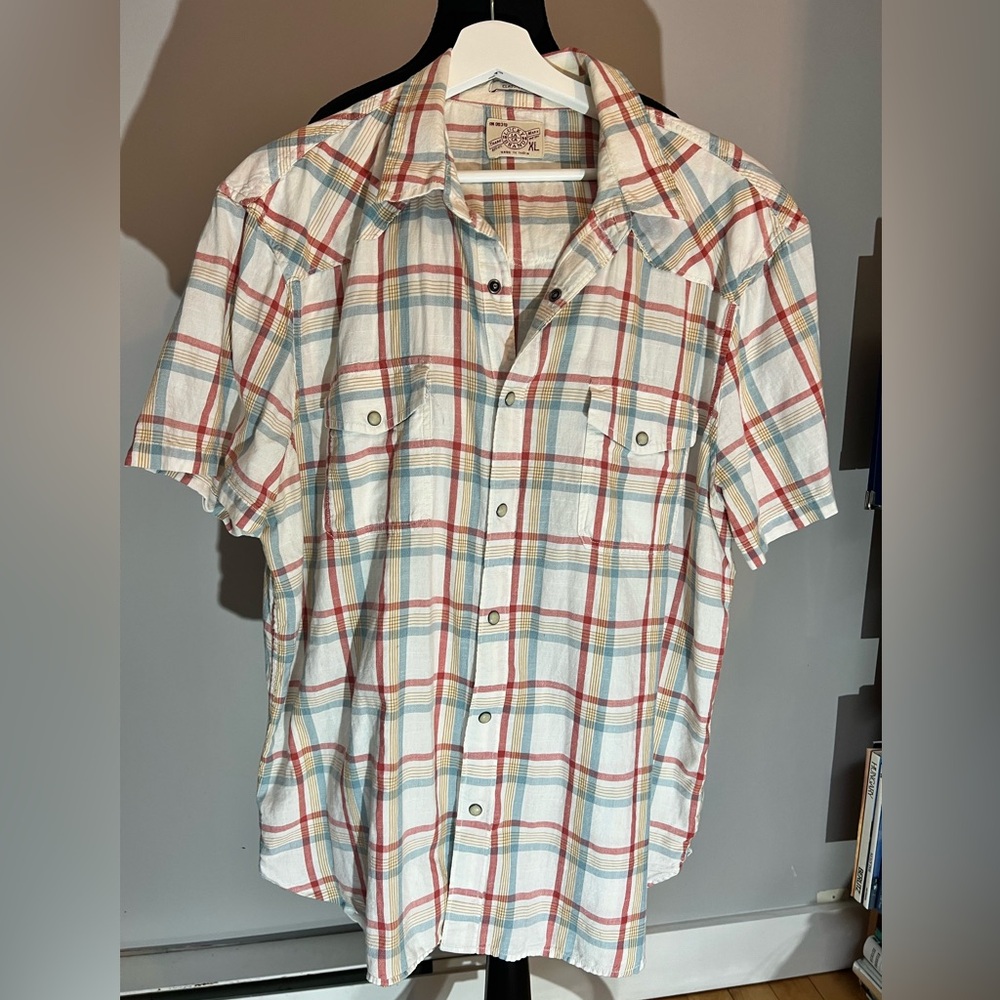 Lucky Brand Men’s Plaid Buttonup XL